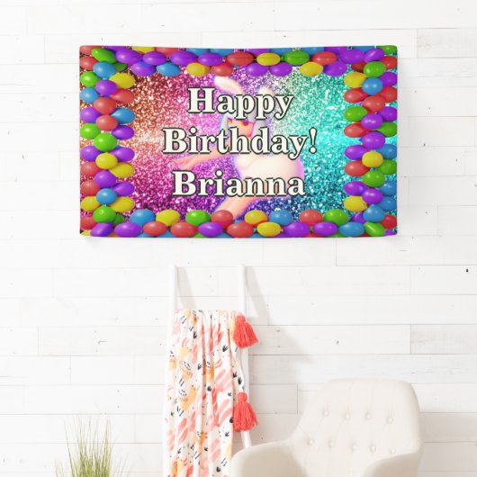 バニーチアリーダーキャラクター誕生日 横断幕 (インサイチュ)