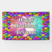 バニーチアリーダーキャラクター誕生日 横断幕 (横)