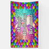 バニーチアリーダーキャラクター誕生日 横断幕 (縦)