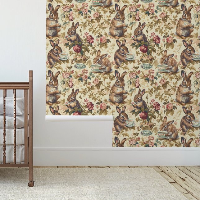 バニーティーパーティーガーデンラビット 壁紙 (クリエイターアップロード済み)