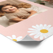 バニーデイジー誕生日フォトマイルストーンポスター ポスター (角)