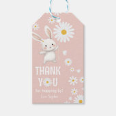 バニーデイジー1st誕生日サンキューギフトラベル ギフトタグ (正面)