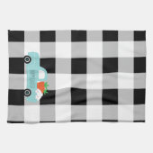バニートラック付き農家イースターデコレーション キッチンタオル (横)