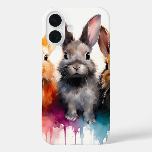 バニートリオウォーターの色 Case-Mate iPhoneケース (裏面)