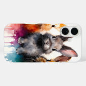 バニートリオウォーターの色 Case-Mate iPhoneケース (裏面 (横))