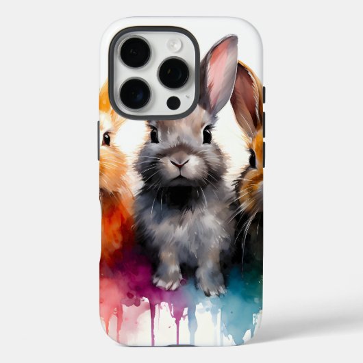 バニートリオウォーターの色 Case-Mate iPhoneケース (裏面)