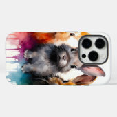 バニートリオウォーターの色 Case-Mate iPhoneケース (裏面 (横))
