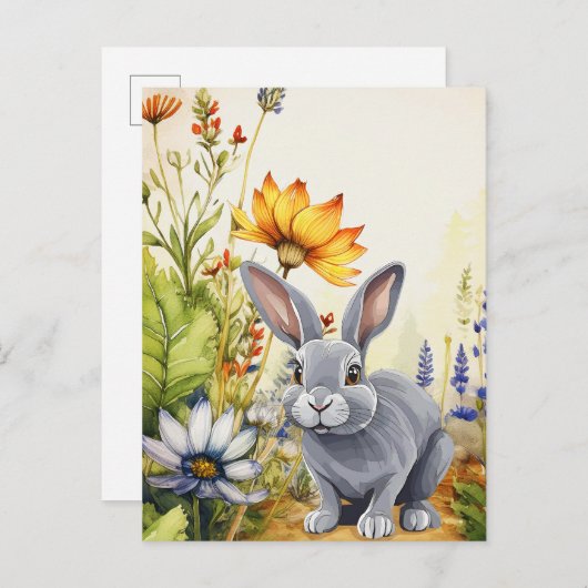 バニートレイルを飛び降りる 案内ポストカード (正面/裏面)