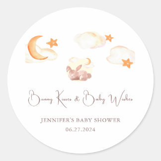 バニードリームスニュートラルベビーシャワー ラウンドシール