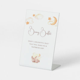 バニードリームスニュートラルベビーシャワー 台座サイン