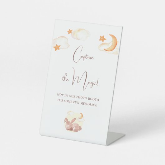 バニードリームスニュートラルベビーシャワー 台座サイン (正面)