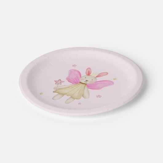 バニードールプリンセスフェアリーウィングスウォーターの色 ペーパープレート (アングル)