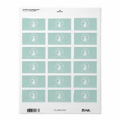 バニーニュートラルベビーシャワー住所 シール (フルシート)