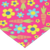 バニーニンジン春誕生日パーティー テーブルクロス (アングル)