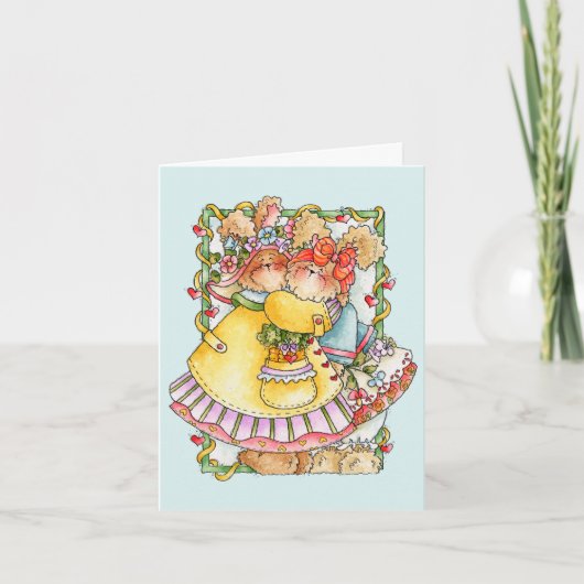 バニーハグ – バレンタインカード シーズンカード (正面)