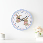 バニーハグ ラージ壁時計 (ホーム)
