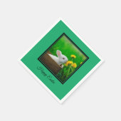 バニーハッピーイースターナプキンス スタンダードカクテルナプキン (角)