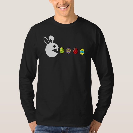 バニーハッピーイースター卵狩りゲームゲーマー Tシャツ (正面)