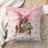 バニーハンド絵を描グリッター クッション (ブランケット)