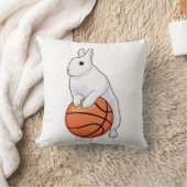 バニーバスケットボール選手バスケットボール クッション (ブランケット)