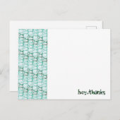 バニーバナーサンキューカード ポストカード (正面/裏面)