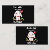 バニーバニーウサギの恋人を愛する少女たち 名刺 (正面/裏面)