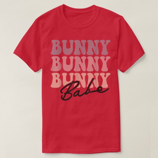 バニーバベハッピーイースターデイ Tシャツ (デザイン正面)