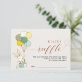 バニーバルーンおむつレッフルカード 招待状 (スタンド正面)