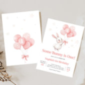 バニーバルーンバースデーパーティー 招待状