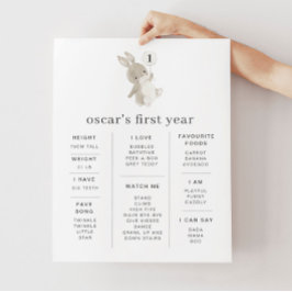 バニーバルーンマイルストーンポスター ポスター