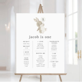 バニーバルーンマイルストーンポスター ポスター