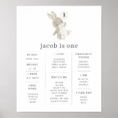 バニーバルーンマイルストーンポスター ポスター (正面)