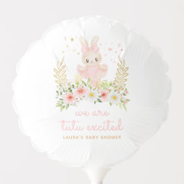 バニーバレリーナ我々はチュウ興奮ベビーシャワー バルーン