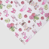 バニーバレリーナ水彩画 薄葉紙 (詳細)