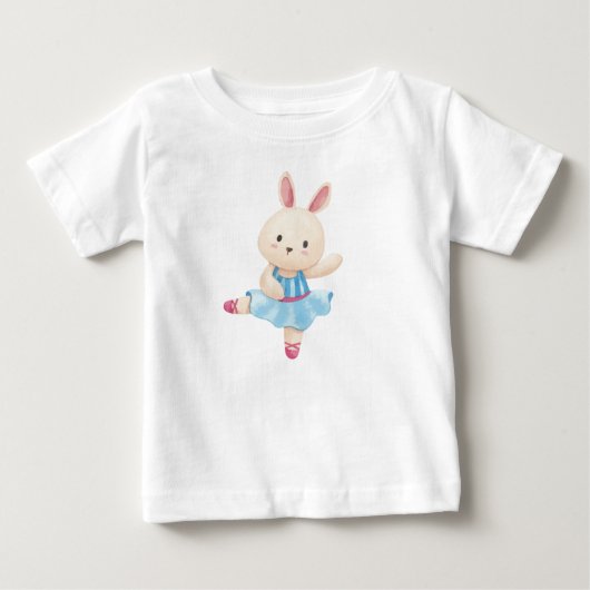 バニーバレリーナ ベビーTシャツ (正面)