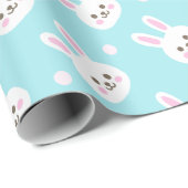 バニーパターンイースターかわいく白い|包装紙 ラッピングペーパー (ロールコーナー)