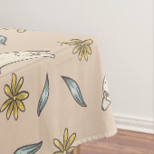 バニーパターンイースターエレガントな花の|テーブルクロス テーブルクロス (インサイチュ)