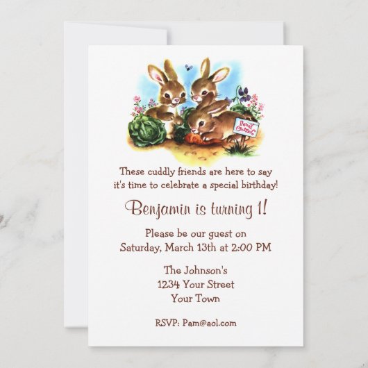 バニーパッチ 招待状 (裏面)