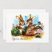 バニーパッチ 招待状 (正面/裏面)