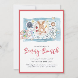バニーパンケーキ|イースターバニーブランチ 招待状