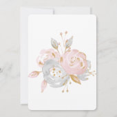 バニーパーソナライズされたファースト誕生日招待状 招待状 (裏面)