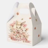 バニーパーソナライズされた、シック&ラムイースタートリートボックス フェイバーボックス (裏面)