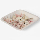 バニーパーソナライズされた、シック&ラムイースタープレート ペーパープレート (傾斜あり)