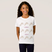 バニーパーソナライズされたTシャツ – かわいい子供へ Tシャツ (正面フル)
