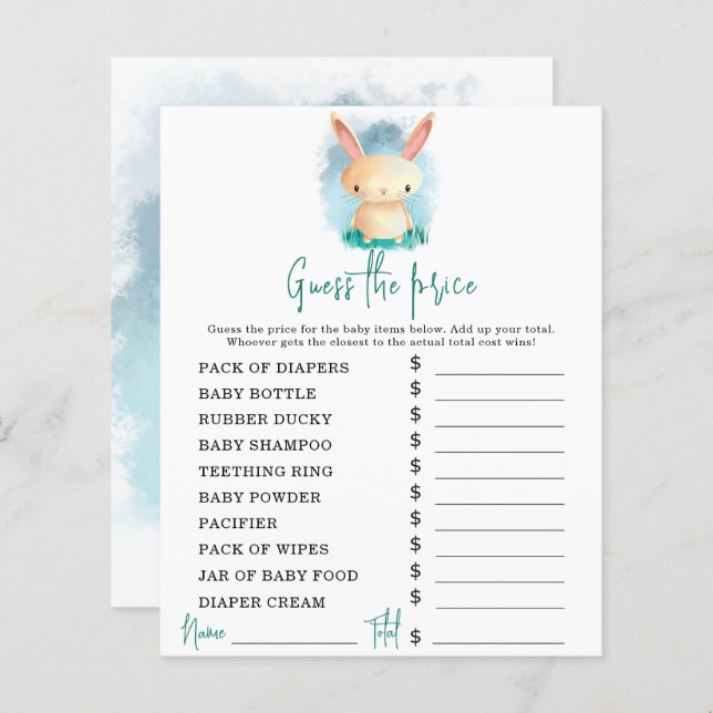 バニーパーティーゲーム |価格推測ゲーム (正面/裏面)