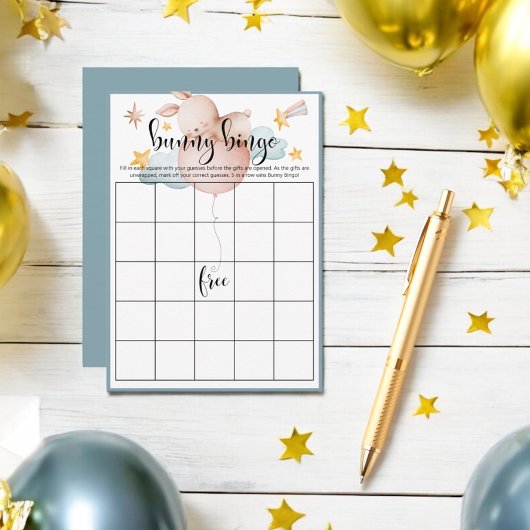 バニービンゴバルーン&射撃、 発砲スターシャワーゲーム エンクロージャーカード