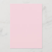 バニービンゴピンクバルーン赤ちゃんシャワービンゴゲーム エンクロージャーカード (裏面)