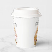 バニーピンクガール赤ちゃんシャワー 紙コップ (右)