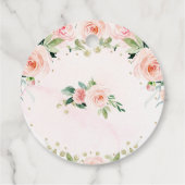 バニーピンク赤面フローラ誕生日ラビットパーティー フェイバータグ (裏面)