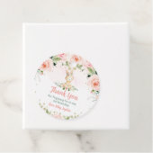 バニーピンク赤面フローラ誕生日ラビットパーティー フェイバータグ (インサイチュ)